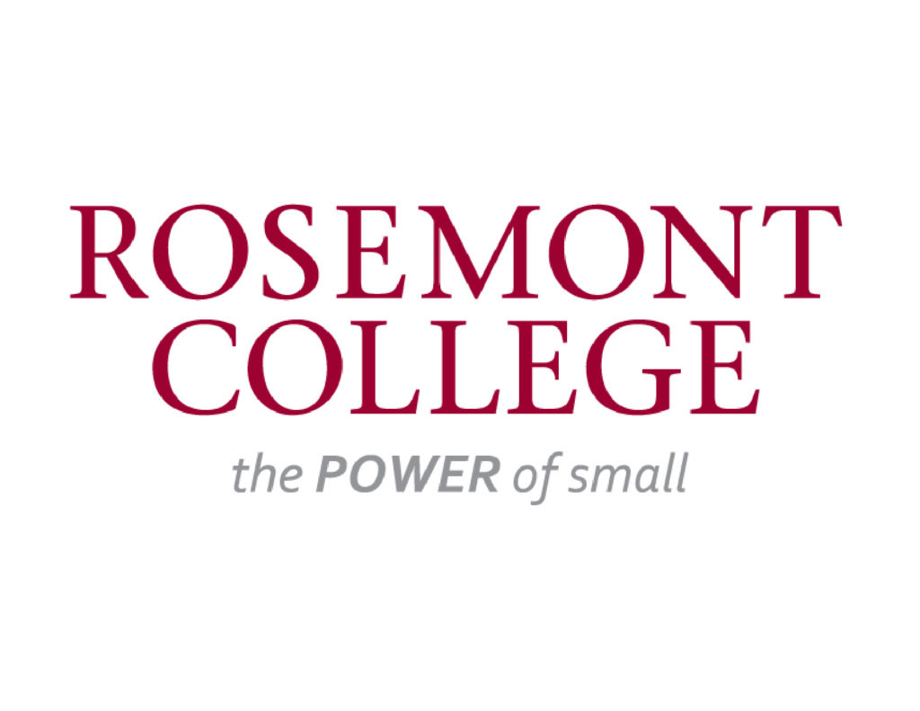 rosemont college logo the power of small tagline